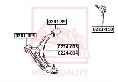 ASVA 0223-110 Стойка стабилизатора  для INFINITI  (Инфинити Q45)