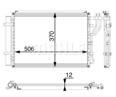 Kondensor, klimatanläggning MAHLE AC 58 000P