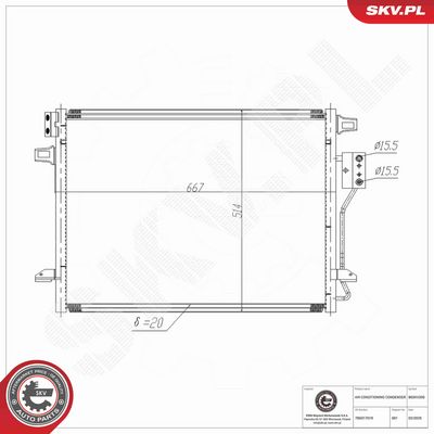 CONDENSATOR CLIMATIZARE ESEN SKV 86SKV205 7