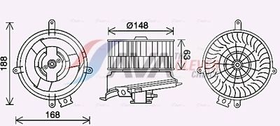 вентилатор вътрешно пространство AVA Clever Choice MS8711