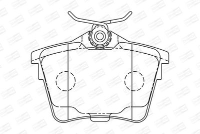 BREMSBELAGSATZ SCHEIBENBREMSE CHAMPION 573133CH 1