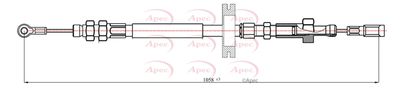 Cable Pull, parking brake APEC CAB1251