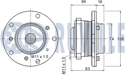 RADLAGERSATZ RUVILLE 221153 1