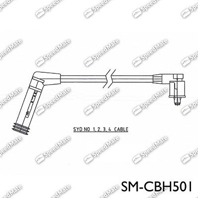 Комплект проводов зажигания SpeedMate SM-CBH501 для HYUNDAI S COUPE
