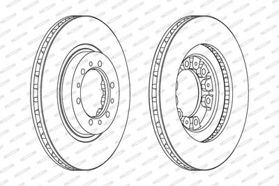 BREMSSCHEIBE FERODO DDF1109 1