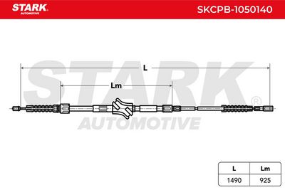жило, ръчна спирачка STARK SKCPB-1050140
