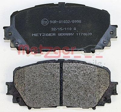 BREMSBELAGSATZ SCHEIBENBREMSE METZGER AUTOTEILE 1170639 2