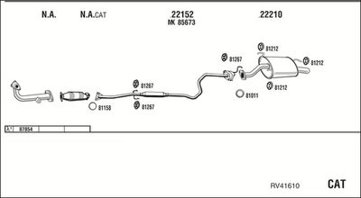ABGASANLAGE WALKER RV41610