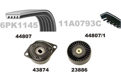 SET CUREA TRANSMISIE CU CANELURI