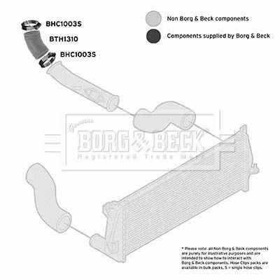 Charge Air Hose Borg & Beck BTH1310