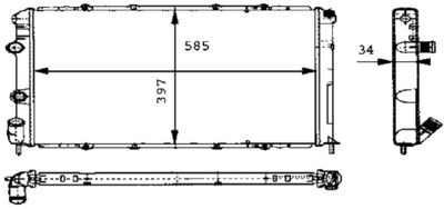 Chłodnica, układ chłodzenia silnika MAHLE CR 434 000S