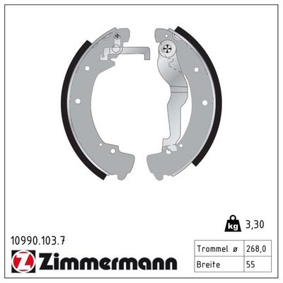 комплект спирачна челюст ZIMMERMANN