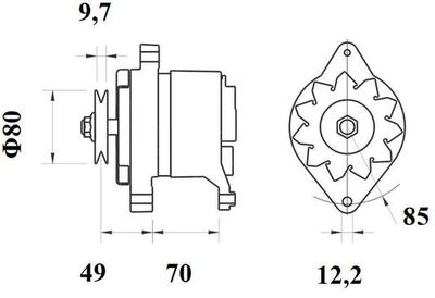 GENERATOR / ALTERNATOR MAHLE MG191 1