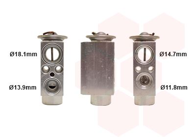 VAN WEZEL 06001085 Расширительный клапан кондиционера  для BMW X3 (Бмв X3)