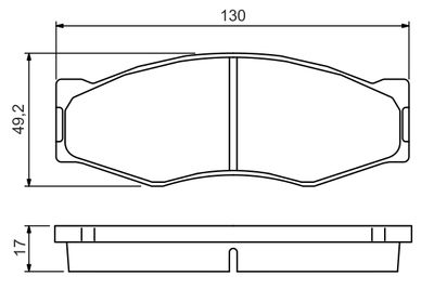 Brake Pad Set, disc brake 0 986 494 565