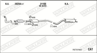 ABGASANLAGE WALKER RET07883