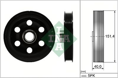 Koło pasowe, wał korbowy SCHAEFFLER INA 544016510