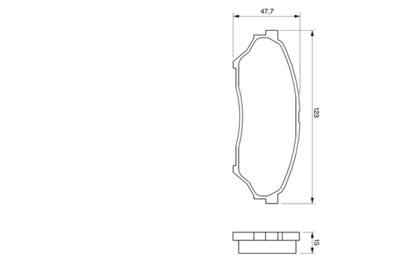 Brake Pad Set, disc brake 0 986 424 713