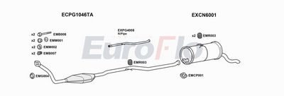 Układ wydechowy EUROFLO CNBERM19D6001B