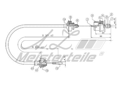 въжен механизъм, задействане на съединителя A.Z. Meisterteile AZMT-47-010-1291