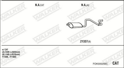 Изпускателна система WALKER FOK005292C