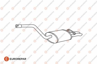 EUROREPAR E12887N Глушитель выхлопных газов  для MERCEDES-BENZ 190 (W201) E 2.3 (201.028)