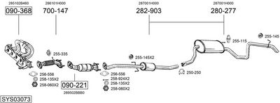 Изпускателна система BOSAL SYS03073