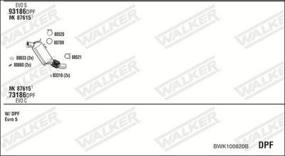 ABGASANLAGE WALKER BWK100820B