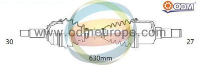 Приводной вал Multiparts 18-001630 для CHEVROLET CAPTIVA