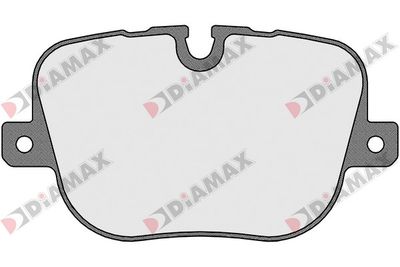 DIAMAX N09525 Тормозные колодки и сигнализаторы  для LAND ROVER RANGE ROVER III (L322) 4.4 D 4x4