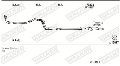 Изпускателна система WALKER OP40154