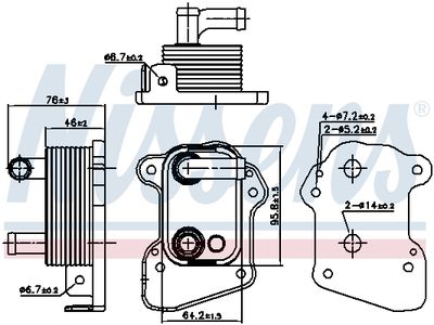RADIATOR ULEI ULEI MOTOR NISSENS 90977 6