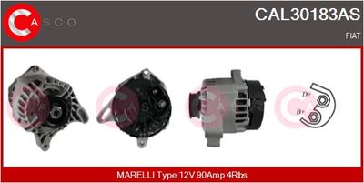 Генератор CASCO CAL30183AS для FIAT SEICENTO