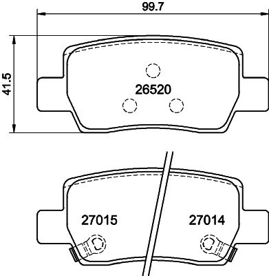 Zestaw klocków hamulcowych, hamulce tarczowe MINTEX MDB4426