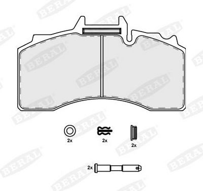 Remblokken set Voor BPW TSB4309