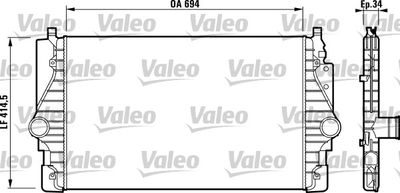 VALEO 817372 Інтеркулер для VW (Фольксваген_)