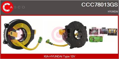 Витая пружина, подушка безопасности CASCO CCC78013GS для HYUNDAI MATRIX