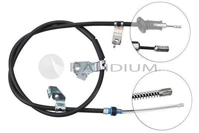 ASHUKI by Palidium PAL3-1467 Трос ручного тормоза  для MITSUBISHI COLT VI (Z3_A, Z2_A) 1.3 LPG