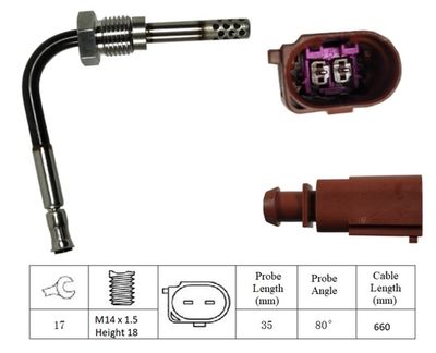 Čidlo, teplota výfukových plynů LUCAS LGS6036