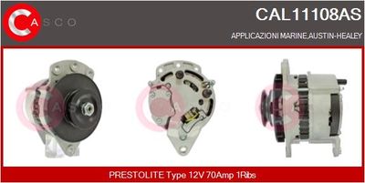 Генератор CASCO CAL11108AS для AUSTIN-HEALEY SPRITE
