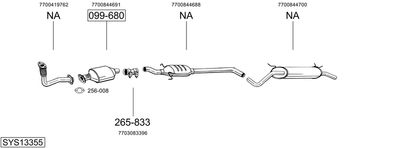 Układ wydechowy BOSAL SYS13355