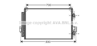 PRASCO MT5178D Радиатор кондиционера для MITSUBISHI SPACE
