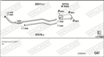 Изпускателна система WALKER CI25045