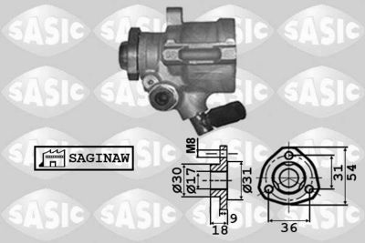 Гидравлический насос, рулевое управление SASIC 7076039 для VW PASSAT