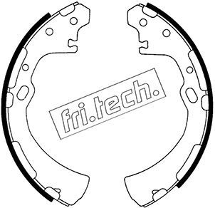 fri.tech. 1067.175 Ремкомплект барабанных колодок  для NISSAN URVAN (Ниссан Урван)