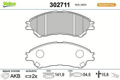 BREMSBELAGSATZ SCHEIBENBREMSE