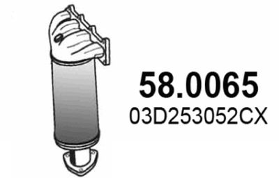 Катализатор ASSO 58.0065 для VW FOX