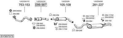 Изпускателна система BOSAL SYS07073