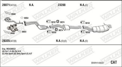 Изпускателна система WALKER BWH14922