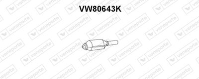 VENEPORTE VW80643K Катализатор для VW BORA I (1J2) 1.6 FSI